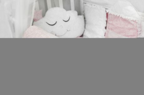 Постельные принадлежности By Twinz Комплект в кроватку By Twinz «Звездочка» с игрушками розовый 4 пр.