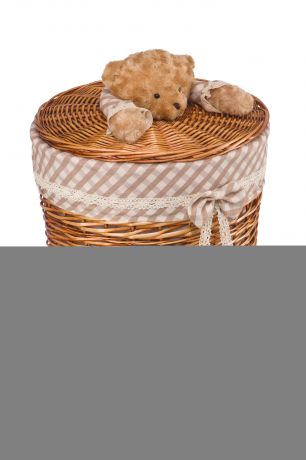 Ящики и корзины для игрушек Natural House Корзина Natural House «Медвежонок» ива L коричневый