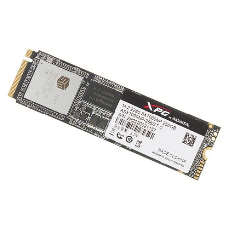 SSD накопитель A-DATA XPG SX7000 ASX7000NP-256GT-C 256Гб, M.2 2280, PCI-E x4, NVMe