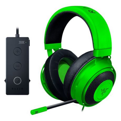 Наушники с микрофоном RAZER Kraken Tournament, мониторы, зеленый [rz04-02051100-r3m1]