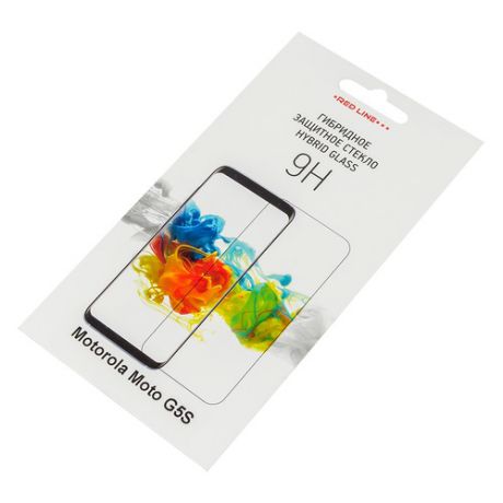 Защитное стекло для экрана REDLINE для Motorola G5S, гибридная, 1 шт [ут000016861]