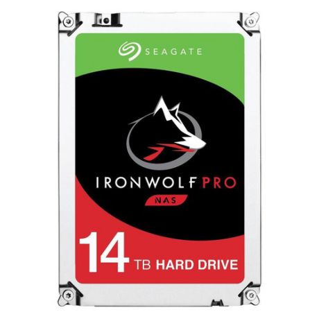 Жесткий диск SEAGATE Ironwolf Pro ST14000NE0008, 14Тб, HDD, SATA III, 3.5"