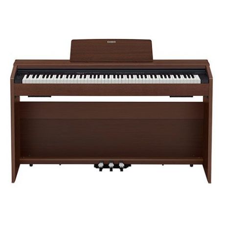 Цифровое фортепиано PRIVIA CASIO PX-870BN, 88, полновзвешенная, полноразмерные, 256, коричневый