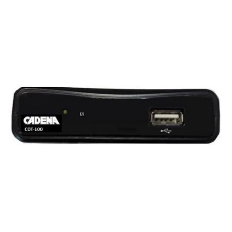 Ресивер DVB-T2 CADENA CDT-100, черный [046/91/00050627]