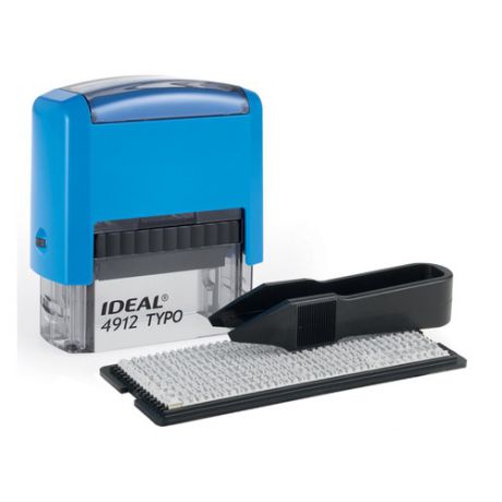 Самонаборный штамп автоматический TRODAT 4912/DB TYPO P2 IDEAL, оттиск 47 х 18 мм, шрифт 3.1/2.2 мм, прямоугольный