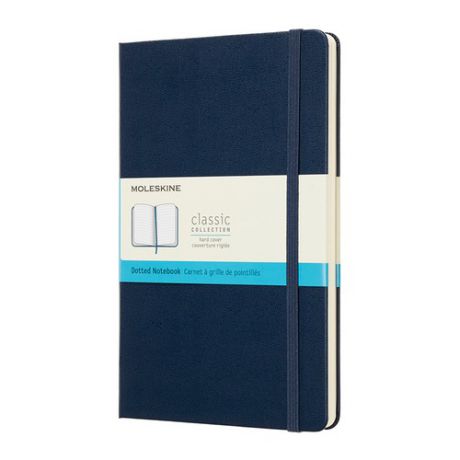 Блокнот Moleskine CLASSIC Large 130х210мм 240стр. пунктир твердая обложка синий сапфир