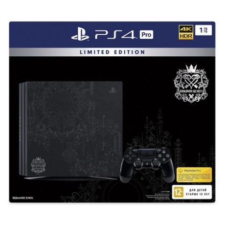 Игровая консоль SONY PlayStation 4 Pro с 1 ТБ памяти, игрой Kingdom Hearts III, CUH-7208B, черный