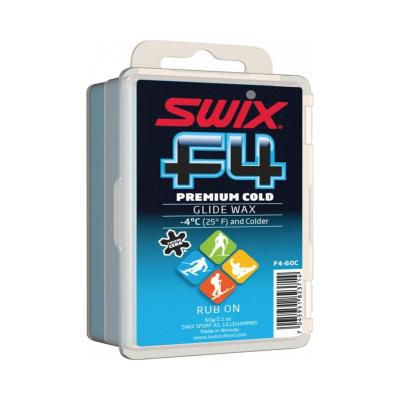 Воск для скольжения SWIX Парафин Swix F4 Premium Cold Glide Rub On, 60g