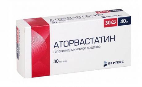 аторвастатин-вертекс 40 мг 30 табл