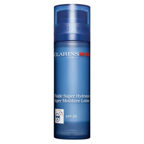 Clarins Men Fluide Super Hydratant SPF 20 Интенсивно увлажняющий лосьон для лица Men Fluide Super Hydratant SPF 20 Интенсивно увлажняющий лосьон для лица