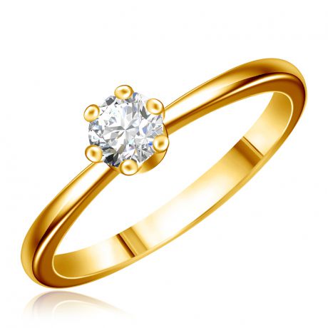 Кольцо помолвочное из золота с бриллиантом 55119630