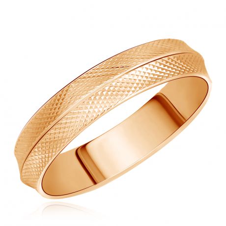 Обручальное кольцо из красного золота 15020345