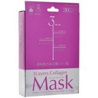 Japan Gals 3Layers Collagen Mask - Маска для лица с 3 видами коллагена, 30 шт