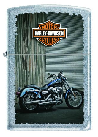 Зажигалка ZIPPO Harley-Davidson® Байк, с покрытием Street Chrome™, латунь/сталь, серебристая, 36x12x56 мм