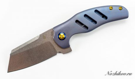 Складной нож Kizer C01E Blue, сталь CPM-S35VN, рукоять титан
