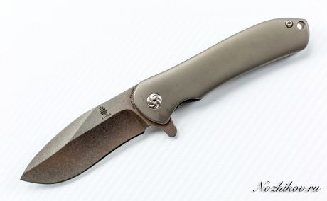 Складной нож Kizer Hustler, сталь CPM-S35VN, рукоять титан