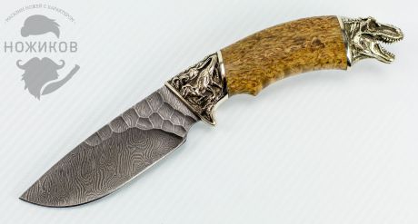 Нож Юрский, дамасская сталь