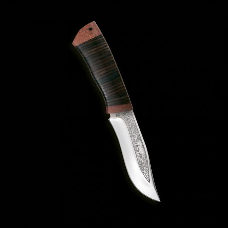Нож Клычок-3, кожа, 95х18