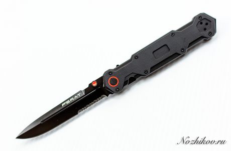 Складной нож Ferat Black serrated от Mr.Blade