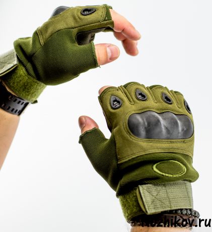 Тактические перчатки без пальцев, армейские , размер L