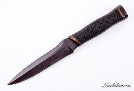 Нож Стриж-1, сталь 65Г, резина