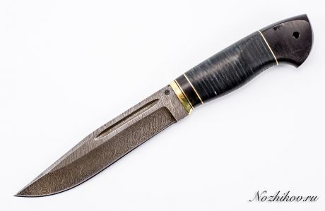 Нож Варан, дамаск