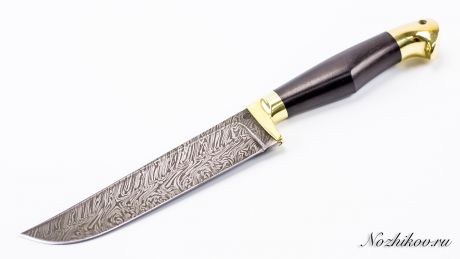 Нож Узбек из дамаска, литье