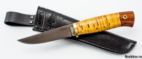 Нож универсальный Удобный Bohler N690, Южный Крест, береста