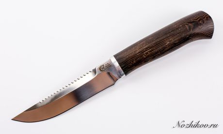 Кованый нож из нержавеющей стали 95х18 Судак, венге