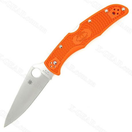 Нож складной Endura Flat Ground Satin Plain Blade, Orange FRN