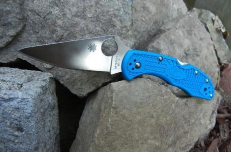 Нож складной Delica Flat Ground Blue
