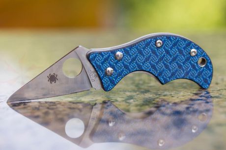 Нож складной Spin Blue Nishijin Glass fiber