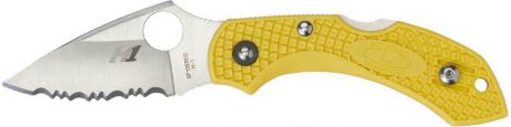 Нож складной Dragonfly 2 Salt, Yellow FRN Handle, SpyderEdge