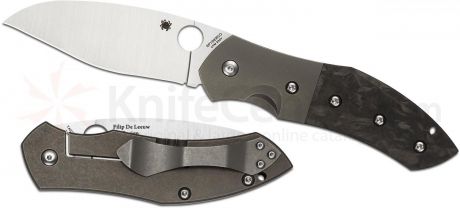 Нож складной Myrtle, CPM® S30V Blade, Titanium Handle with Marble Carbon Fiber Inlay