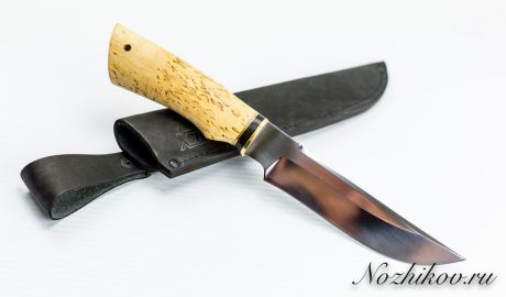 Нож Тайга Х12МФ, карельская берёза