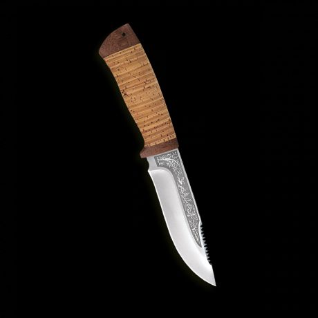 Нож Стрелец, АиР, береста, 95х18