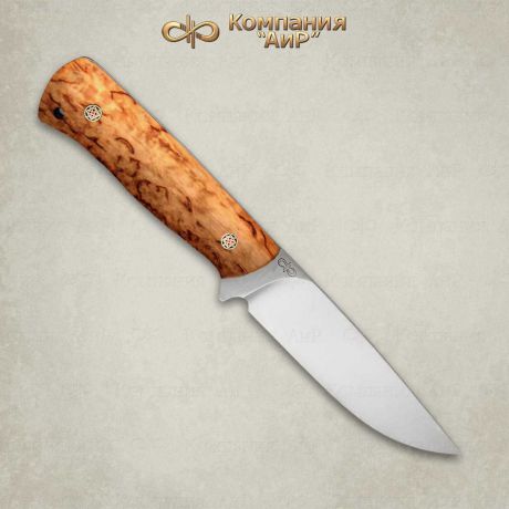 Нож цельнометаллический Стриж, АиР, карельская береза, 95х18