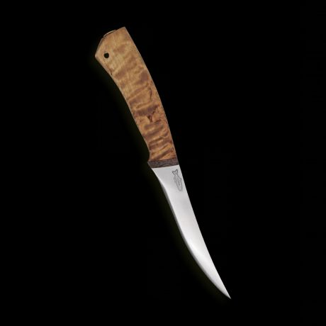 Нож Fish-ka, АиР, карельская береза, 100х13м