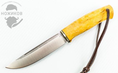 Туристический нож Лиман, сталь D2, карельская береза