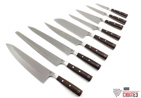Набор из 9 кухонных ножей №2 , AUS8