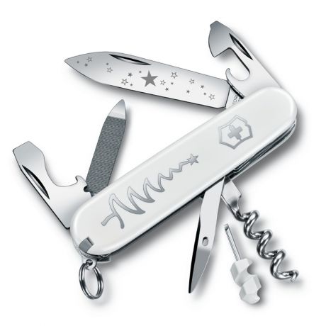 Нож перочинный Victorinox Sportsman 0.3804.77 84 мм 13 функций, белый