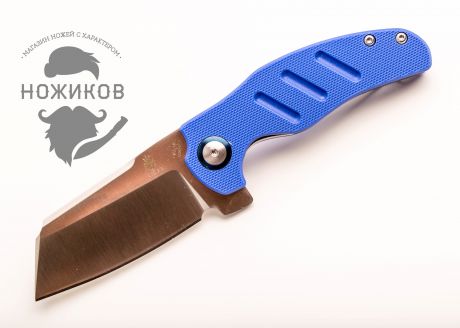 Складной нож Kizer C01C, сталь VG-10, рукоять G10, синий