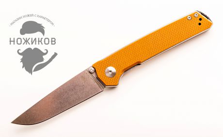 Складной нож Kizer Domin, сталь VG-10, рукоять G10, оранжевый