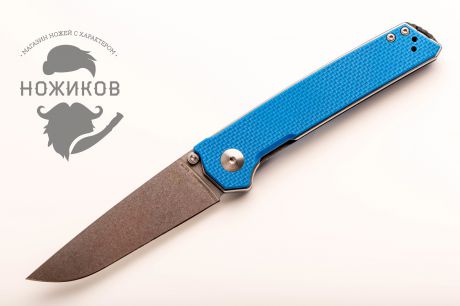 Складной нож Kizer Domin, сталь VG-10, рукоять G10, синий