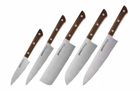 Набор ножей 5 в 1 Samura HARAKIRI, AUS-8, ABS пластик