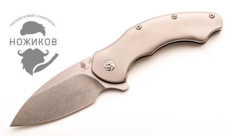 Складной нож Kizer Roach, порошковая сталь CPM-S35VN, рукоять титан + G10