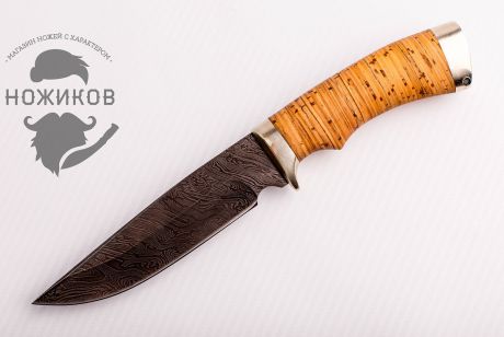 Нож «Легионер-2» дамасская сталь, береста