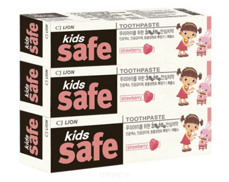 Детская зубная паста Kids Safe Клубника, 90 г