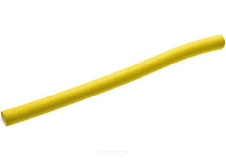 Бигуди-бумеранги 10мм 18см желтые, 12 шт./уп.