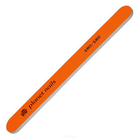 Пилка для ногтей стандартная неоново-оранжевая 180/180